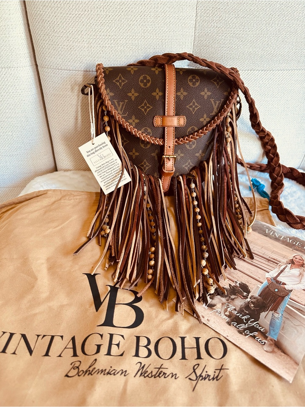 NWT, Louis Vuitton Vintage Boho Bag
